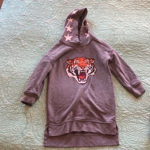 Girls Tiger Hoodie